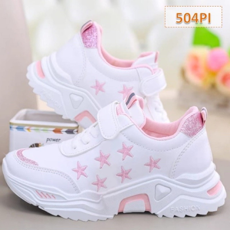 Sneakers Anaj Cewek Tk Sd Smp Skola Sepatu Bocah Deptu Spatyu Anak Anak Epatu Snaker Anak Cewek Berk