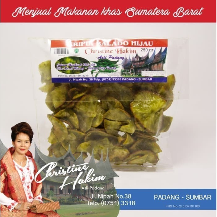 

TERLENGKAP Keripik Singkong Balado Hijau Christine Hakim 250gr / Kripik Cabe Ijo