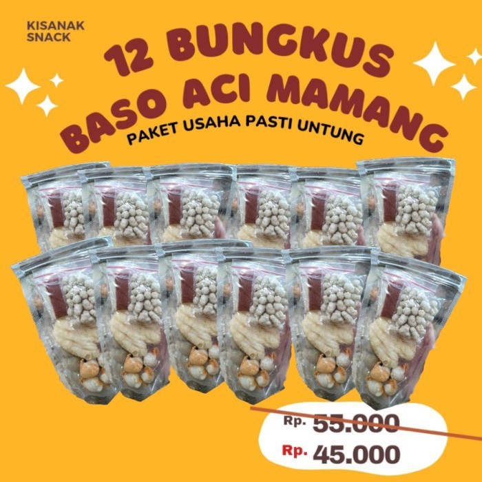 

TERBAIK 12 BUNGKUS BASO ACI CILOK AYAM