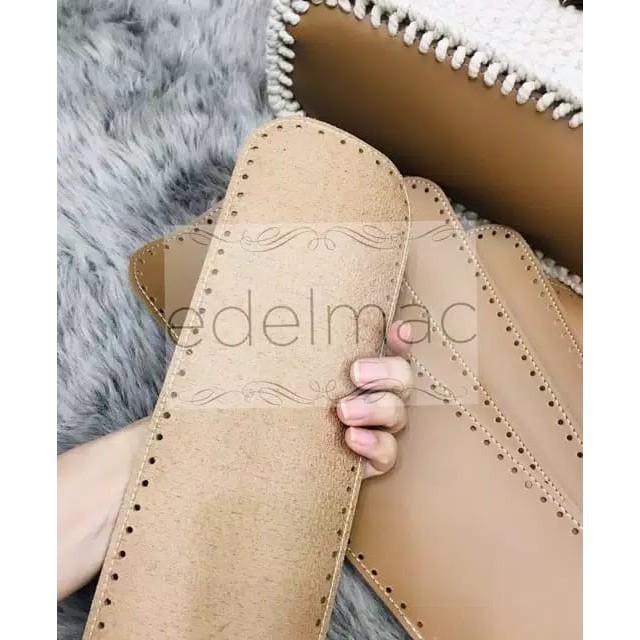 M6 Alas Tas Kulit Sintetis Rajut Lubang 3Mm 4Mm EG3