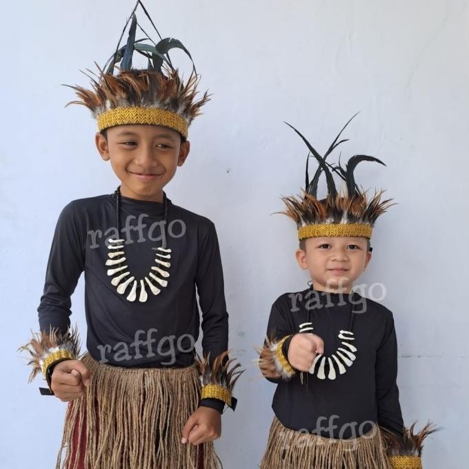 baju adat papua anak laki laki BS01