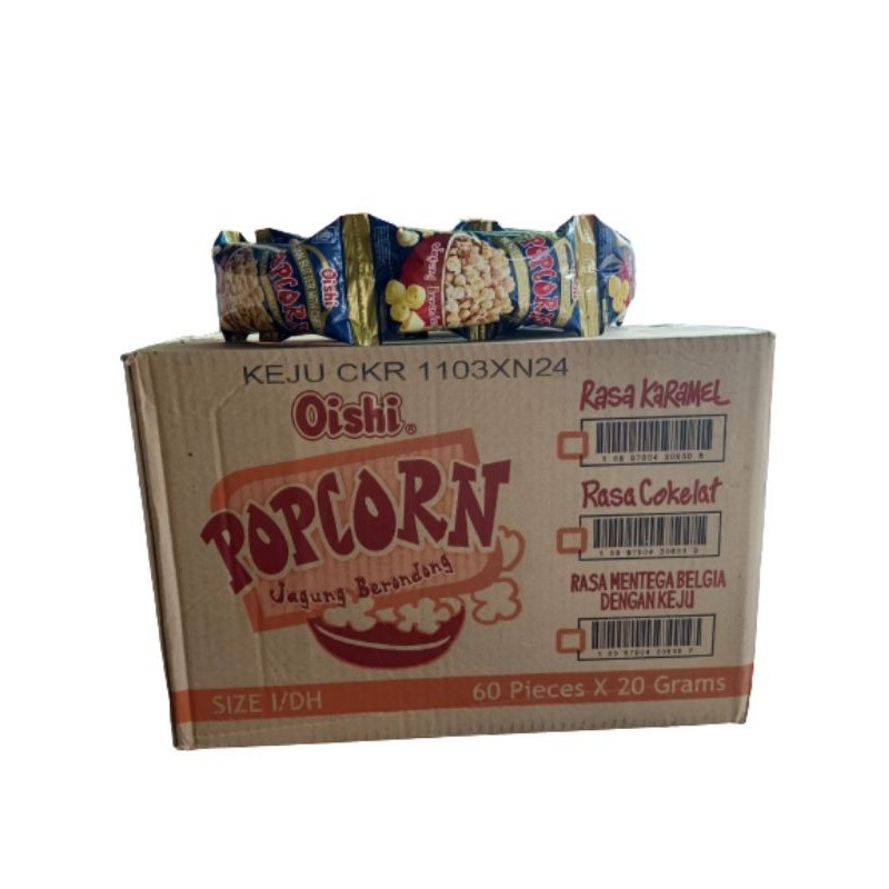 

Oishi Popcorn Rasa Keju Isi 60Pcs x 20Gr