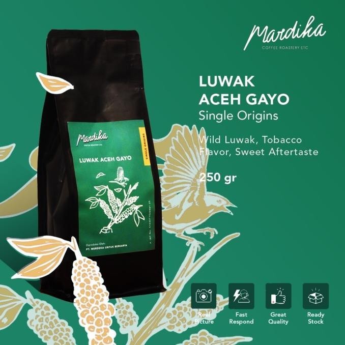 

Luwak Liar Aceh Gayo (250Gr) - Single Origins - Mardika Coffee