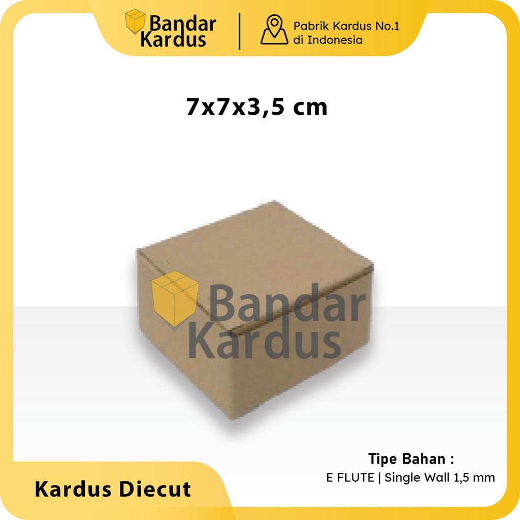 BOX MAKANAN KARDUS KEMASAN Box  Packing Multifungsi | Kardus Diecut Uk 22x22x7 cm 10 pcs/BOX MAKANAN