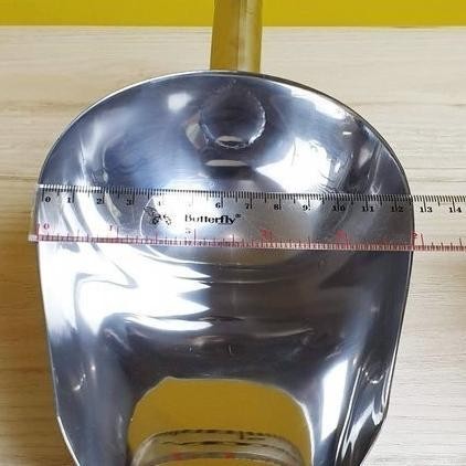 Sendok Beras Ice Scoop Serokan Es Batu Stainless Besar - Large 12 Inch