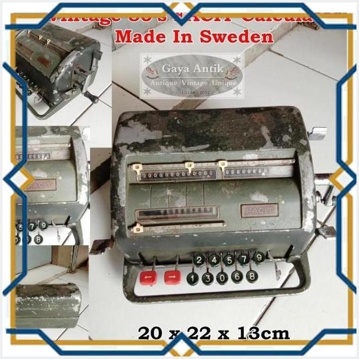 

[GAG] VINTAGE 50'S FACIT CALCULATOR MADE IN SWEDEN