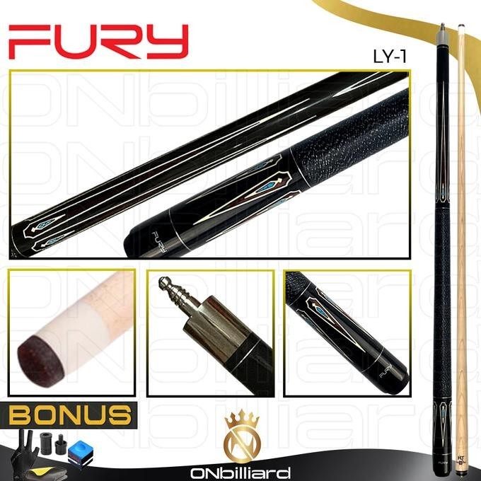 Fury Ly Series Cue Stick Stik Play Billiard Biliar Biliyar Fury