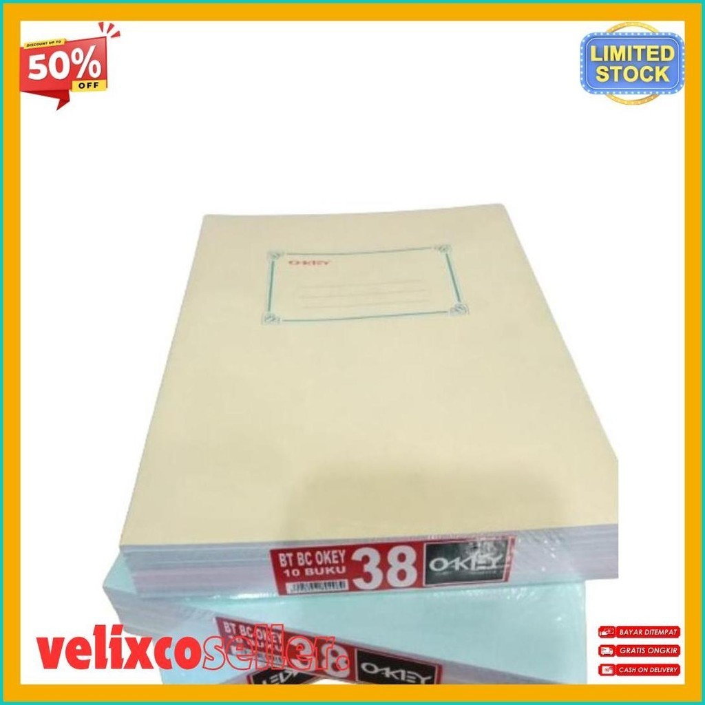 

Okey - Buku Tulis Okey/Skola 38 Lembar 10Pcs Polos Warna (Order Sebelum Ketinggalan)