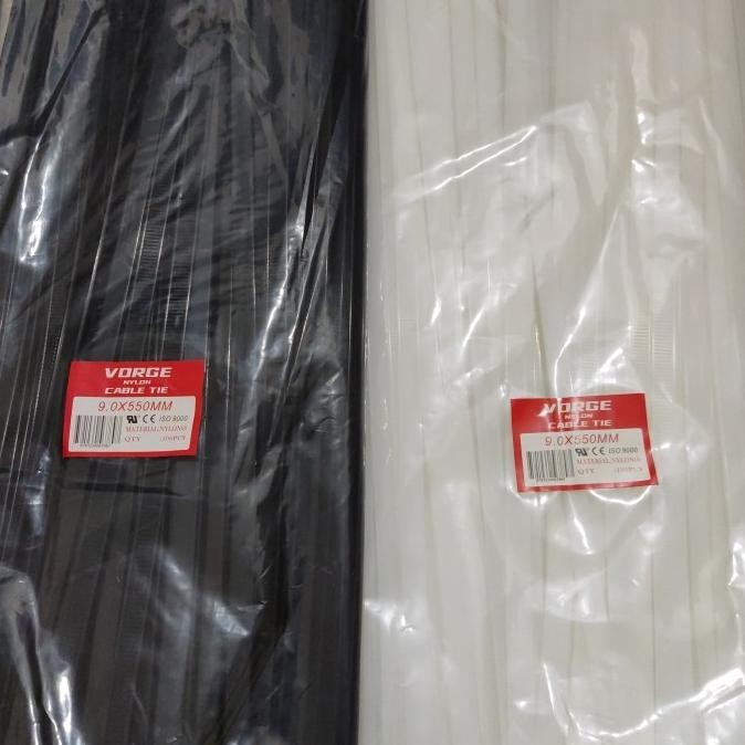 

HARGA DISC - kabel Ties Cable pengikat VORGE 9mm x 550 mm 9 x 55 cm 55cm 550mm