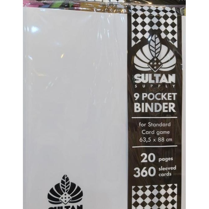 

Sultan Supply Card Album 9 Poet Binder White