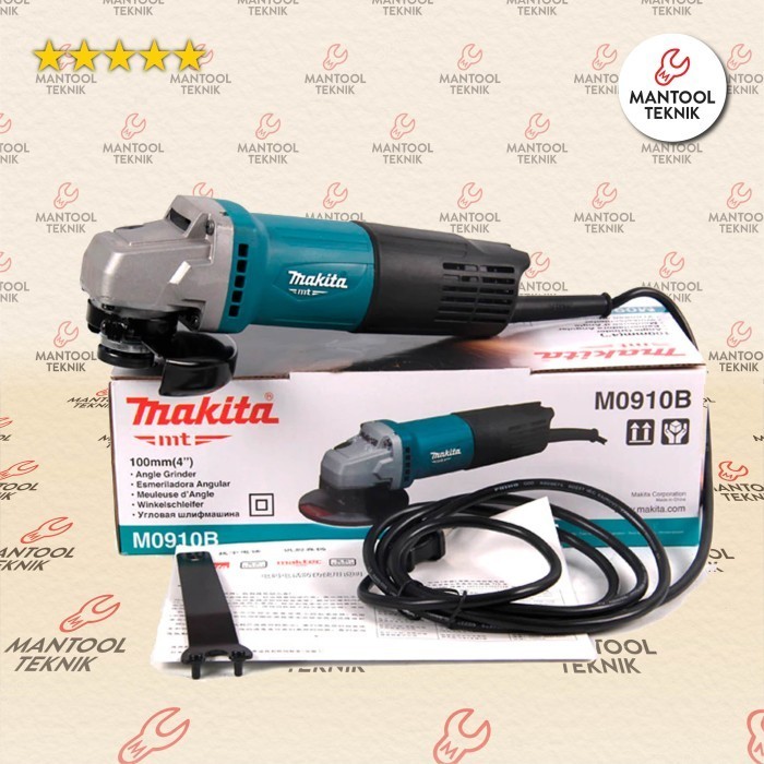 Mesin Gerinda Tangan 4" Maktec Mt91A Mt 91A Mt-91A Mt91 A Mt 91 A
