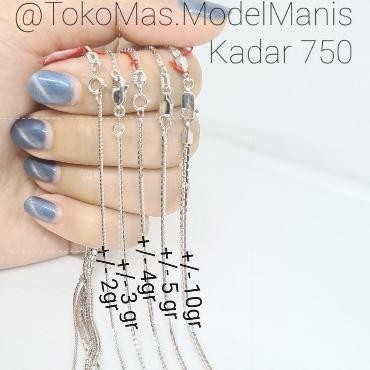 BIG SALE KALUNG EMAS PUTIH SANTA ITALY 750 KADAR 17 K 