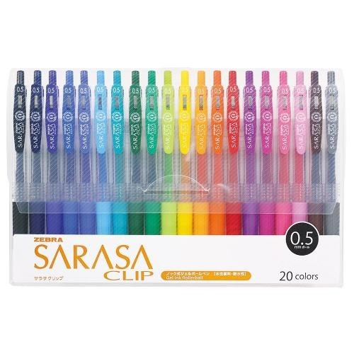 

Zebra JJ15-20CA Gel Ballpoint Pen Sarasa Clip 0.5 20 Warna