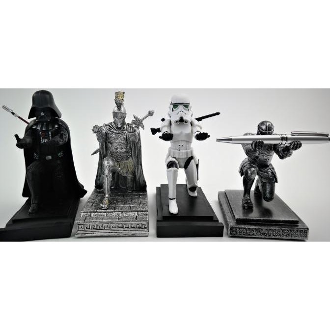 

MOBILE PEN HOLDER KNIGHT ROMAN STORMTROOPER LORD VADER DESK ORGANIZER