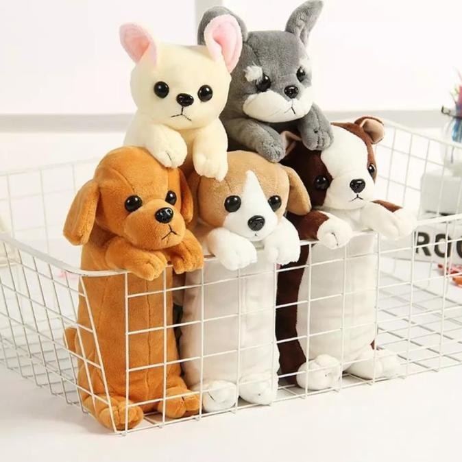 

pencil case cute puppy tempat kotak pensil dog stationary boneka