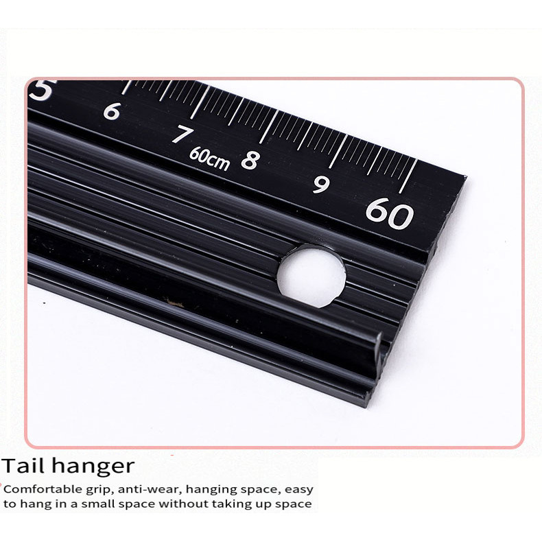 

YEN Penggaris Lurus Multifungsi Straht Cutting Ruler Anti Slip Untuk Pengerjaan Aluminum Alloy 30CM