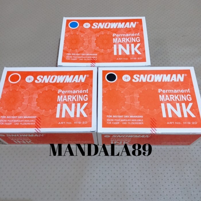 

Sarila Tinta Spidol Permanent Merk Snowman @12 Pcs