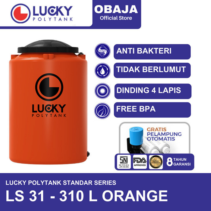 Lucky Polytank Toren / Tandon Air LS 31 Lucky Polytank Orange