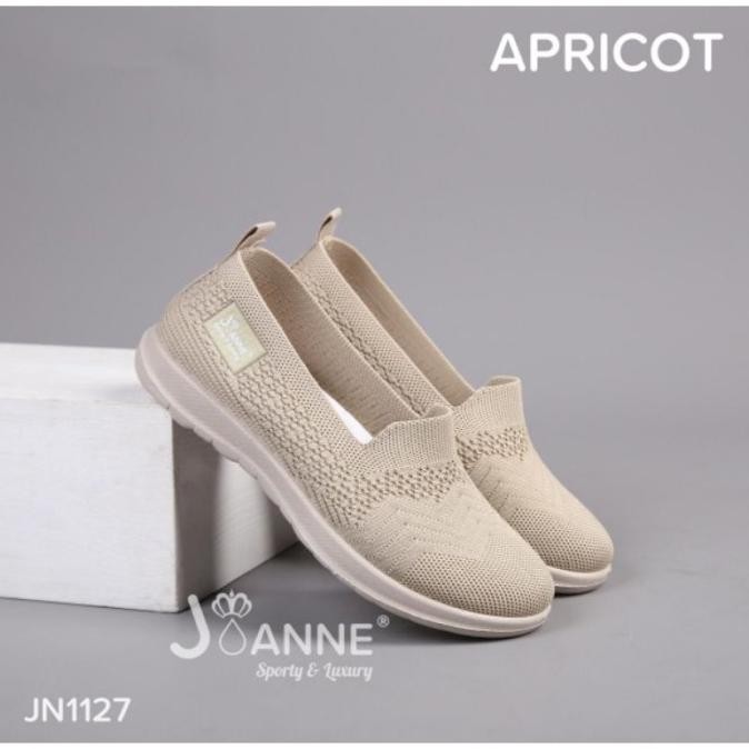 TERBARU JOANNE] FLYKNIT FLAT SHOES SEPATU WANITA IMPORT JN1127 