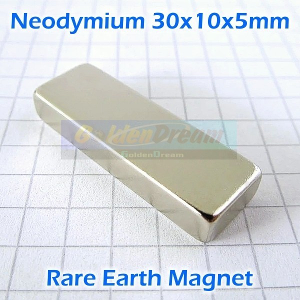 

Strong Magnet Neodymium 30X10X5Mm Persegi Petak 30X10X5 Mm 5X10X30