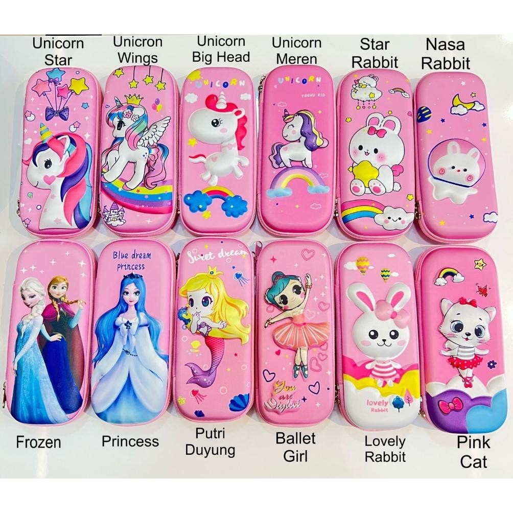 

Hot Kotak Pensil Lucu Anak 3D Eva Cartoon Stella Lou Kuromi Hello Kitty Lotso Unicorn Rabbit Nasa Dino Cat Kucing Astronot Space Giraffe Mermaid Jerapa Disney Perempuan Cowok Cewek Tempat Pencil Case Box 4D Keren Kartun Souvenir Gift Hadiah Murah