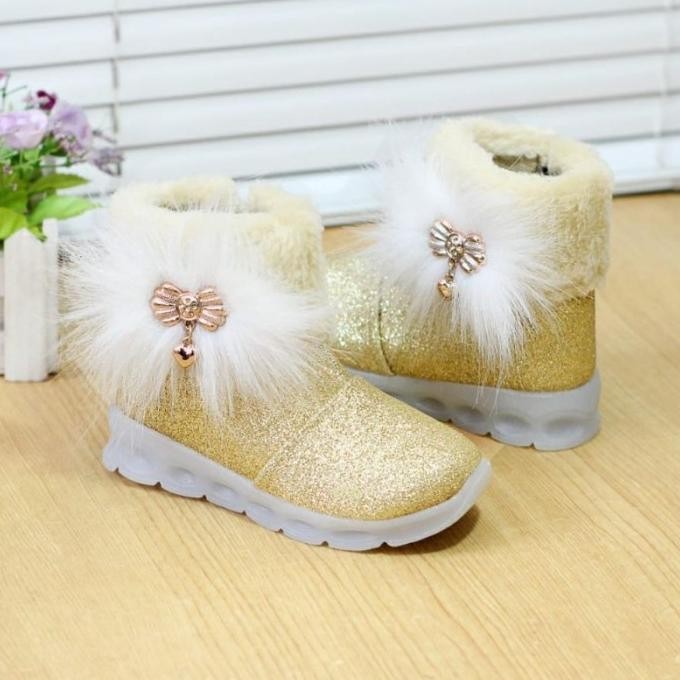 TERBARU BOOT PEREMPUAN YT02 BULU SEPATU ANAK BOT 