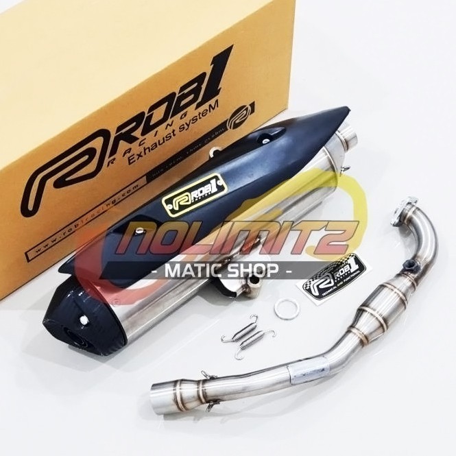 Ready Knalpot Standar Racing ROB1 RCB1 Power Boom Honda PCX 160