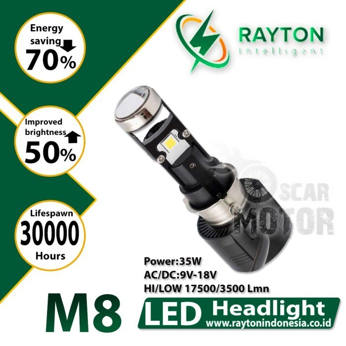 Ready Lampu Utama LED RTD m8 projector mini h6 h4 hs1 projie HID NEW cut off