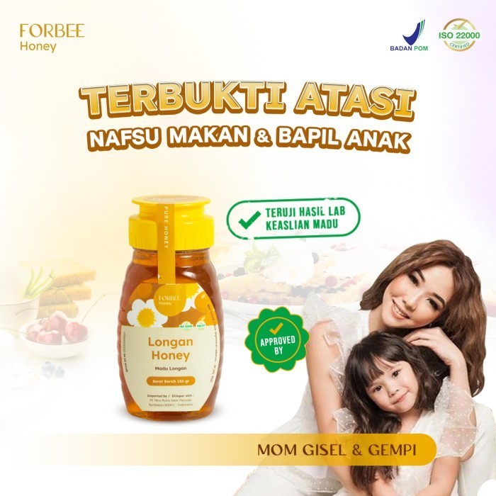

Madu Longan Forbee Honey 150gr Vitamin Nafsu Makan Anak