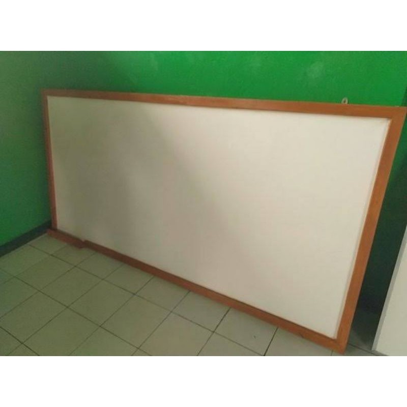 

whiteboard 120 x 240 Lis kayu 1 sisi 3 cm