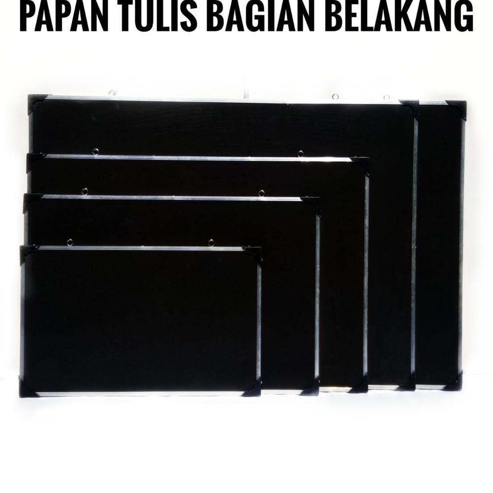 

uj-53 Whiteboard/Papan Tulis/Papan Tulis ukuran Whiteboard 2 sisi Spidol dan Kapur Hemat