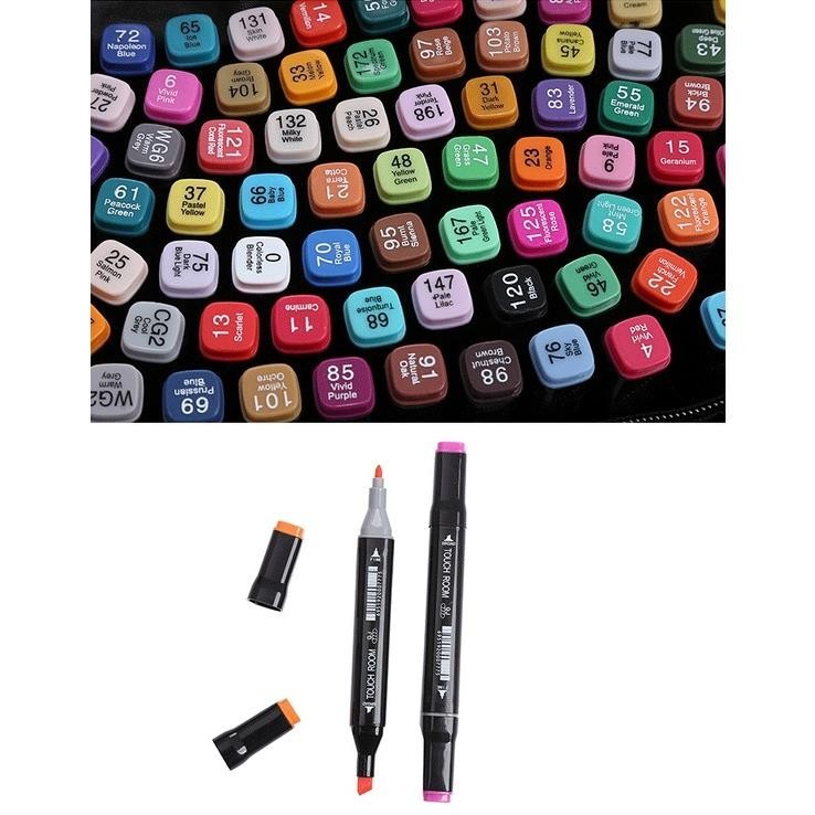 

ty-35 TouchFive 24/36/48/60/80 Warna Sketsa Spidol Umum General Marker Set Animation Markers / Twin Market Set Spidol Premium
