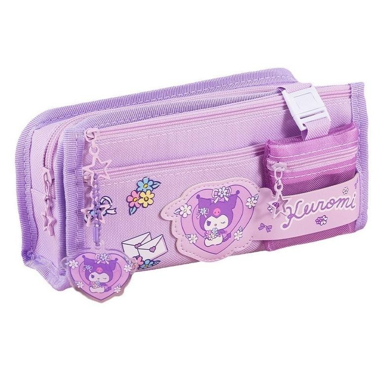

et-12 2024 Tempat Pensil Cinnamoroll Baru Sanrio Anime My Melody Kuromi Penyimpanan Alat Tulis Siswa Perlengkapan Sekolah Ins Kawaii Hadiah Lucu Terlaris