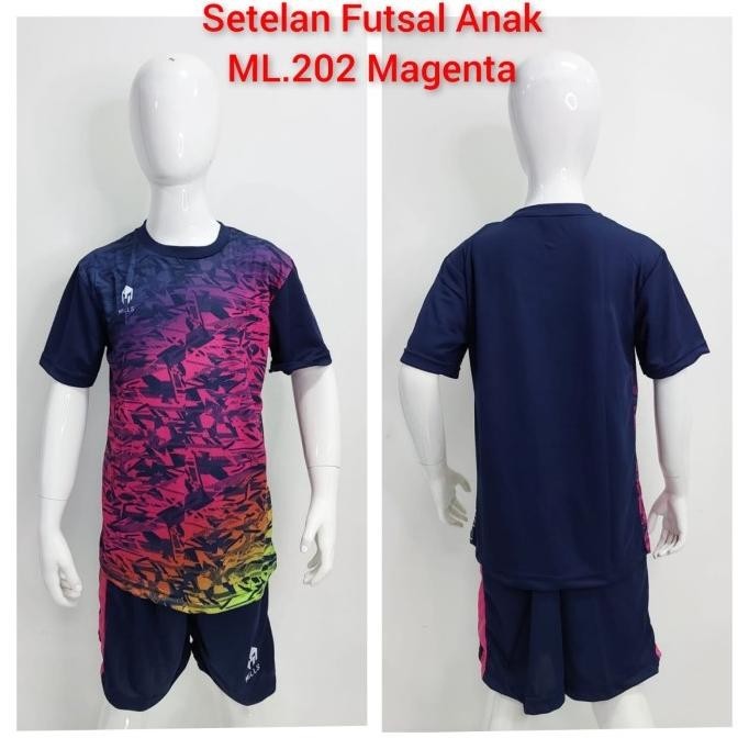 SETELAN FUTSAL ANAK KAOS SEPAKBOLA JUNIOR PRINTING ML.202