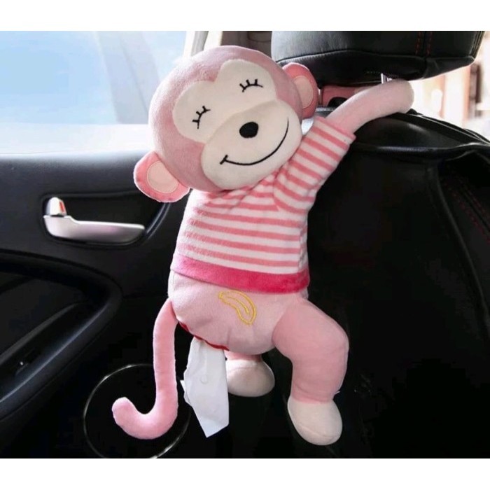 Tempat Tisu Boneka Monyet Gantung/Tempat Tisu Gantung Mobil & Dinding K02