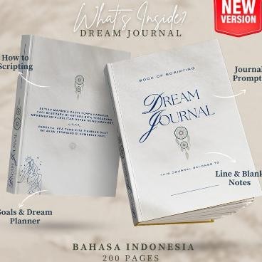 

BEBAS ONGKIR - DREAM JOURNAL | The Book of Scripting | Dreams Journal | Dream Planner