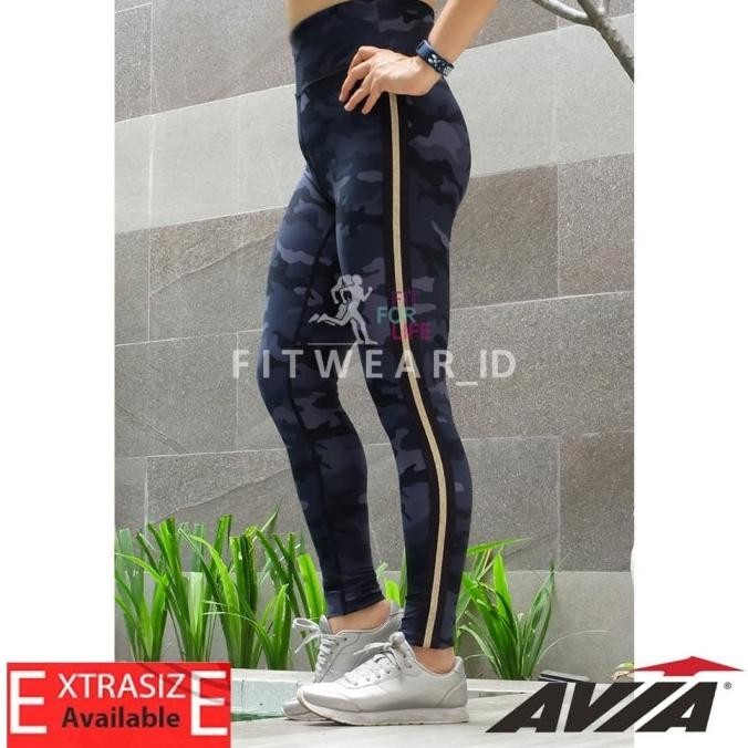 Legging Olahraga Wanita (Fitness, Zumba, Yoga) Avia camo [Army]