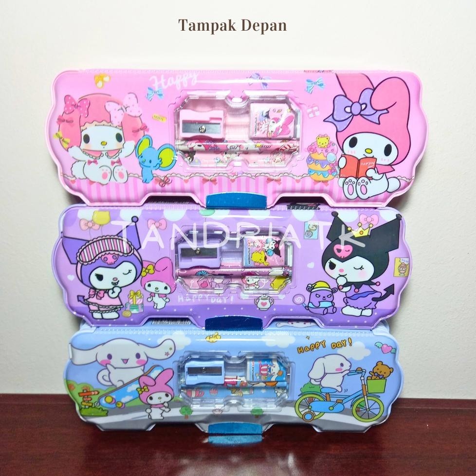 

(Krmi) Tempat Pensil Magnet Stationery Set Alat Tulis Sanrio Lpy 66-57 Gp 65093 Motif Kuromi/Cinnamoroll/Melody