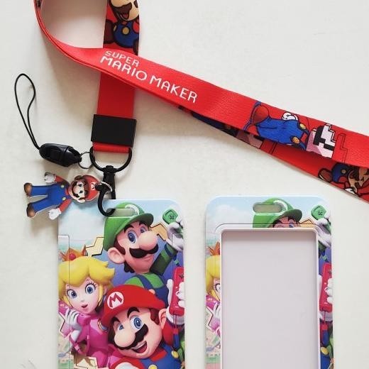

Id Card Holder Name Tag Lanyard / Kalung Wadah Kartu Mario Bros