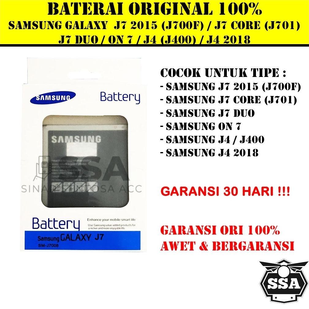 (PROMO) Baterai Original 100% Samsung Galaxy J7 2015 J7 Core J7 Duo J7 Neo ON 7 ON7 J4 2018 J700 J70