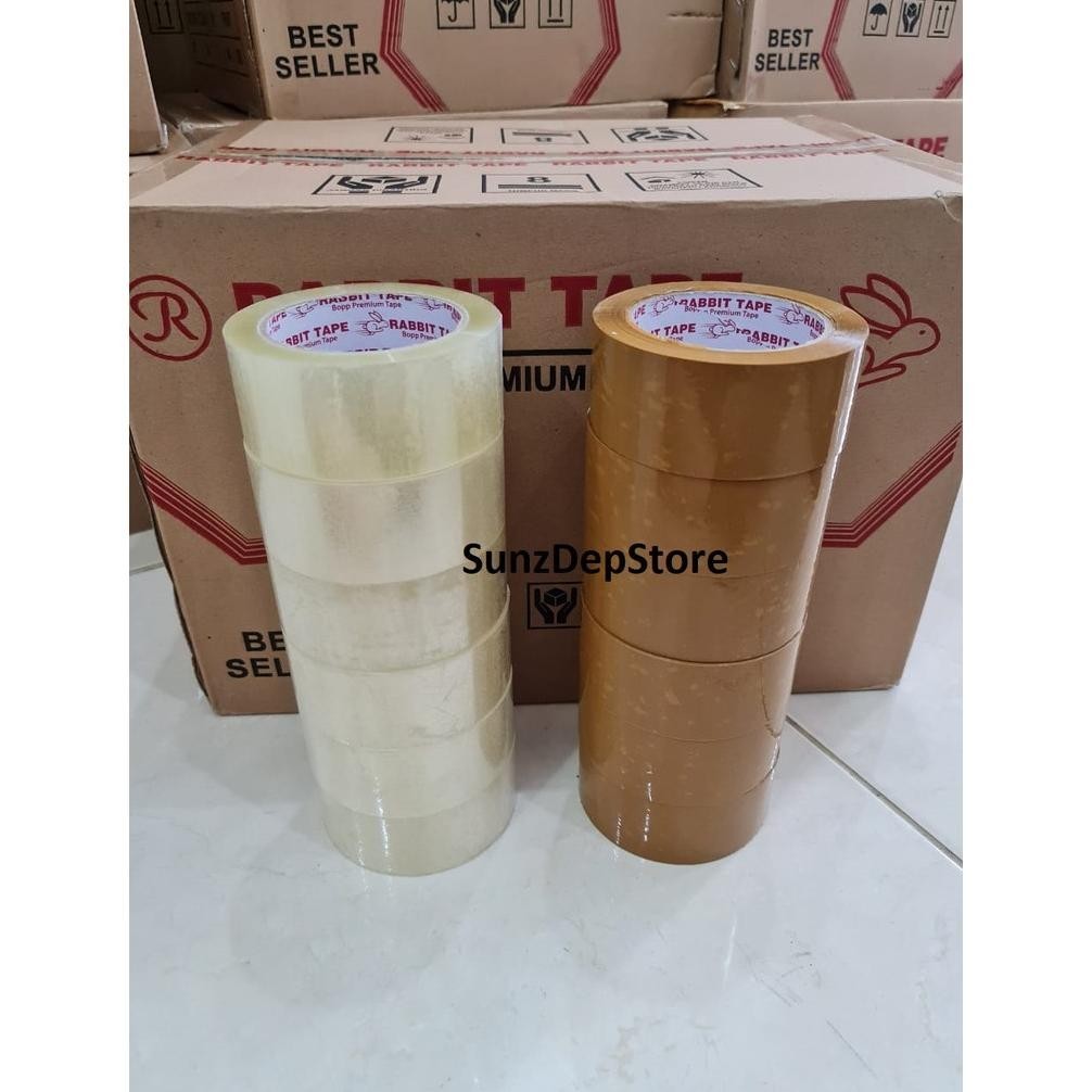 

LAKBAN 2 INCH x 100 YARD / LAKBAN 45MM 100YARD 2INCH / KUALITAS LAKBAN DAIMARU (KHUSUS GOJEK/GRAB)