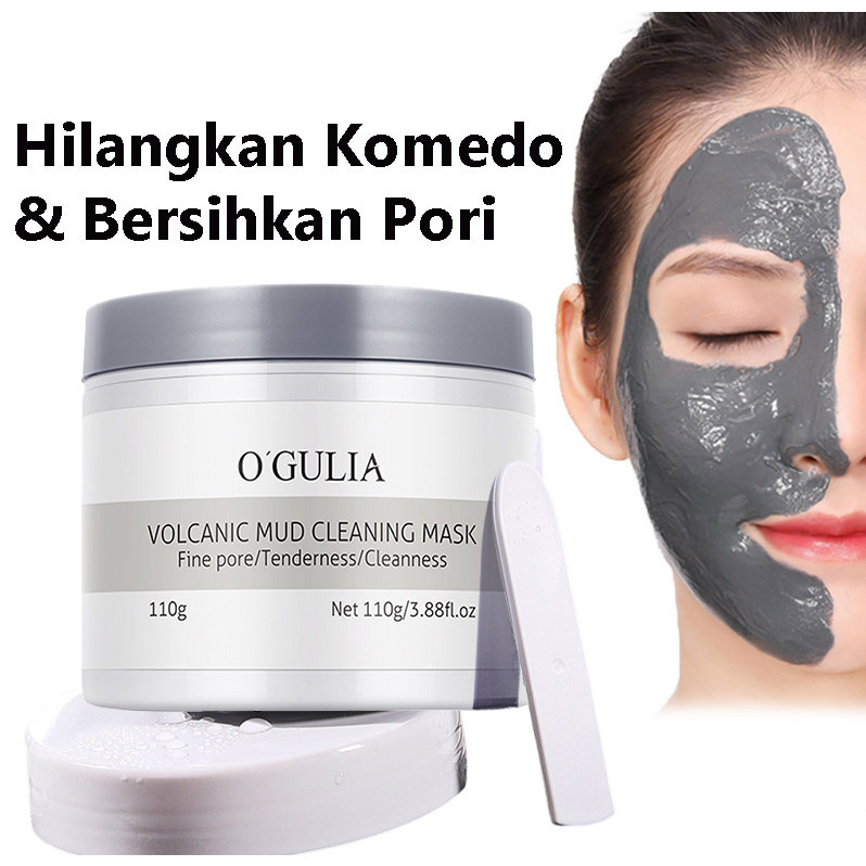 TWG Clay Mask Masker OGULIA Volcanic Mud Masker Pencerah wajah TWG Mud Mask Deep Cleansing 110g