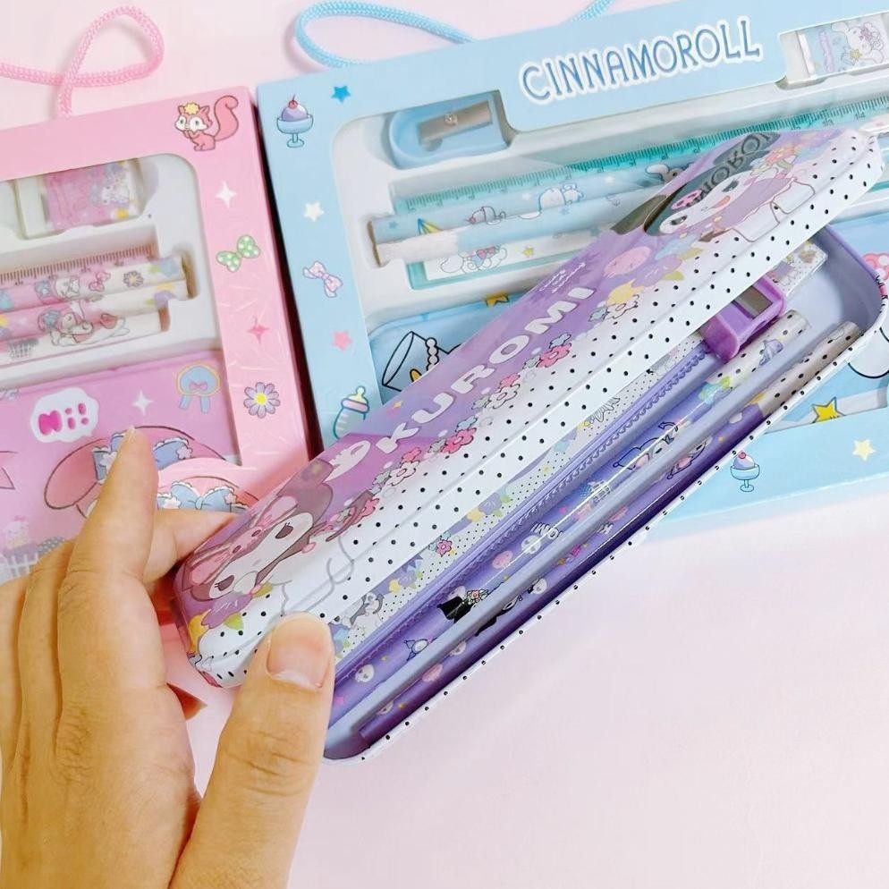 

Un04 Set Tepak Pensil Sanrio Pencil Case Pensil Penghapus Paket Hadiah Ulang Tahun Kuromi My Melody Cinnamoroll Termurah