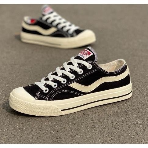 (Bonus Kaos Kaki Skate Oldschool) Sepatu Ventela Original 100% Sneakers Pria Vantela New Public Low 