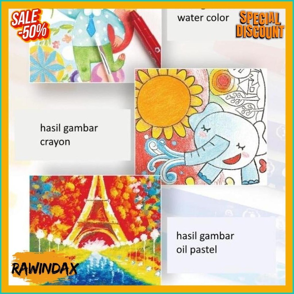 

Crayon Grasp / Crayon Grasp Mata Sedang / Silky Crayon / Water Soluble Crayon / Krayon Warna (Lagi Diskon)