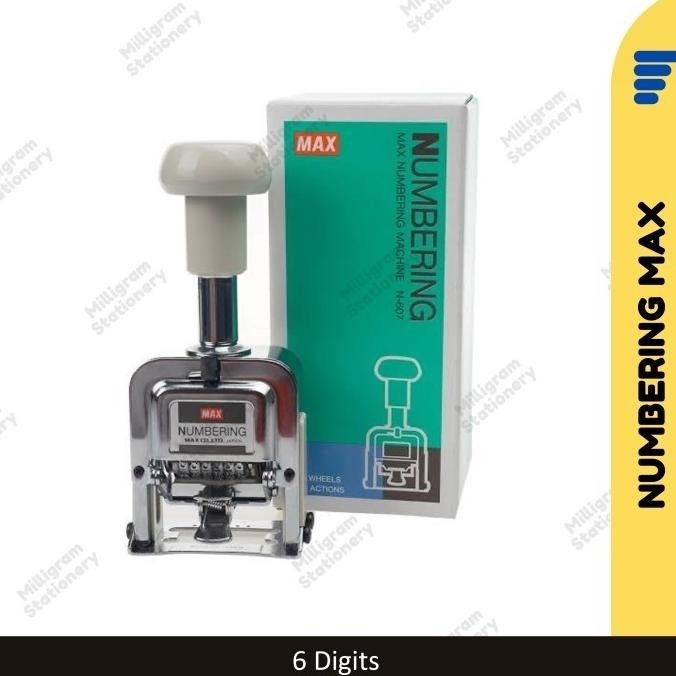 

Bombastic!! Numbering Machine Max N-607/ Numerator 6 Digits/ Original