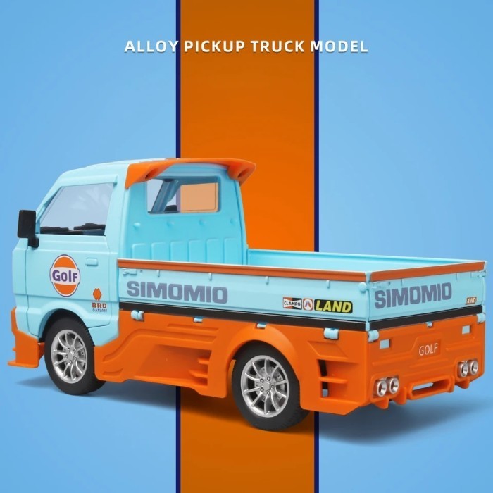Ane Diecast Suzuki Carry Pickup Miniatur Mobil Skala 1:24