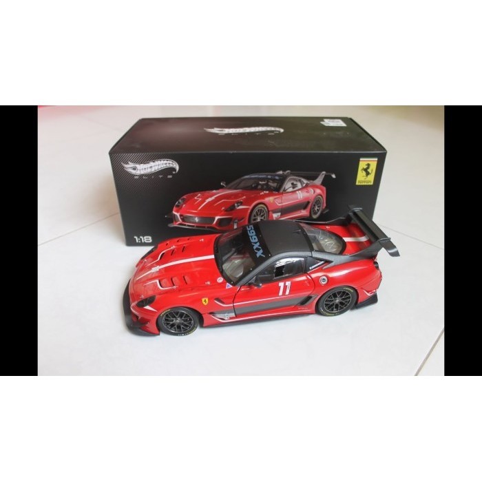Ane Ready - Diecast Mobil Hotwheels Elite Ferrari 599Xx Evo