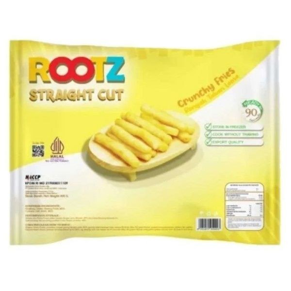 

ROOTZ SINGKONG STRAIGHT CUT FROZEN 400 GR