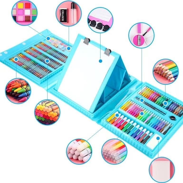 

Hemat [1800Gr] T640 | Crayon Set 208Pcs / Krayon Mewarnai Anak 208Pcs / Pensil Warna Set 208Pcs | Alat Lukis Murah Viral